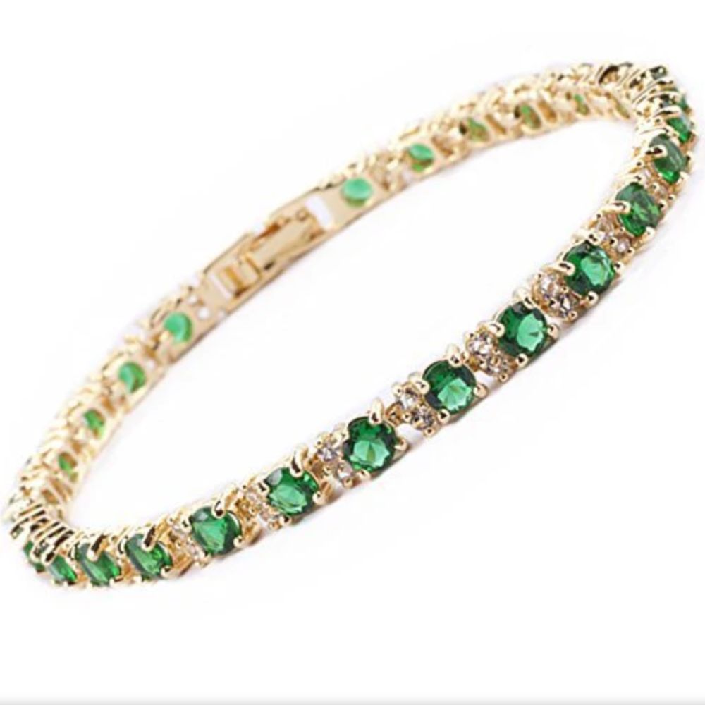Bracciale Tennis Emeraldo Trio