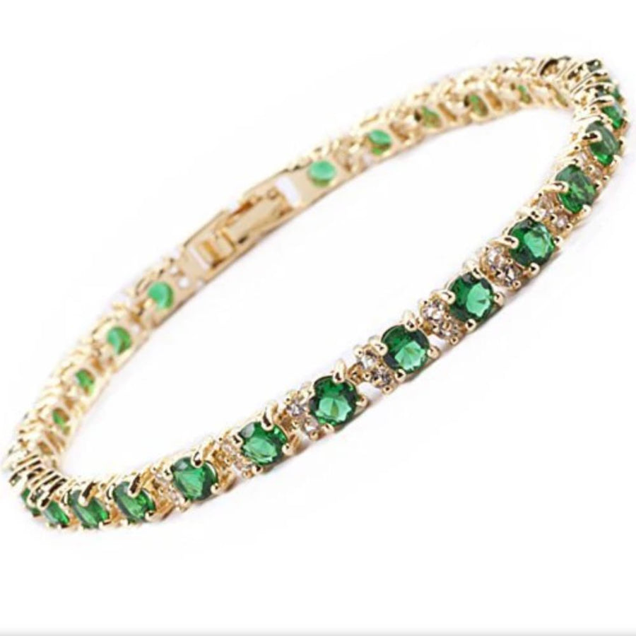 Bracciale Tennis Emeraldo Trio