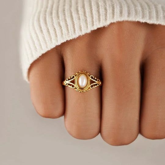 Anello di Perle Senza Tempo Zavienne | Oro